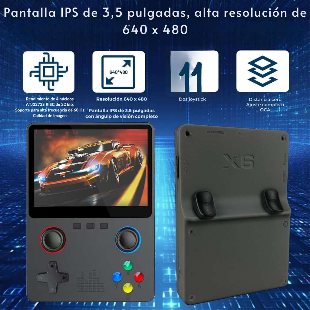 Consola Retro Portátil x6