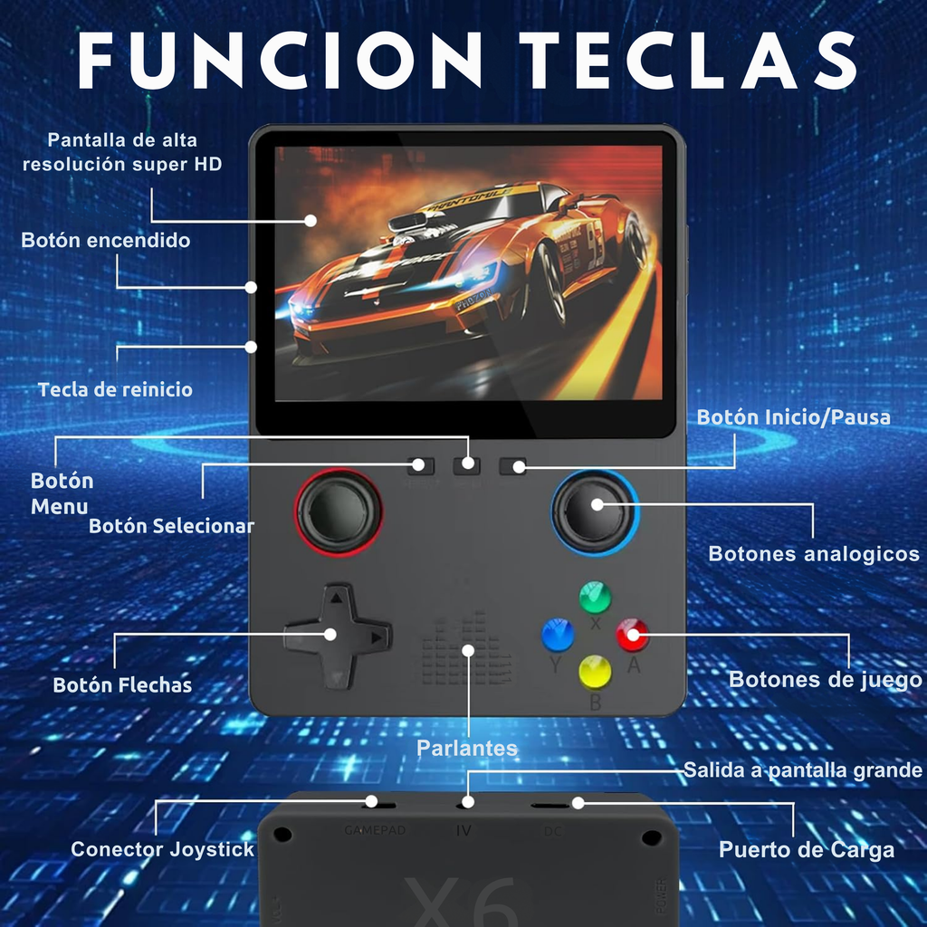 Consola Retro Portátil x6